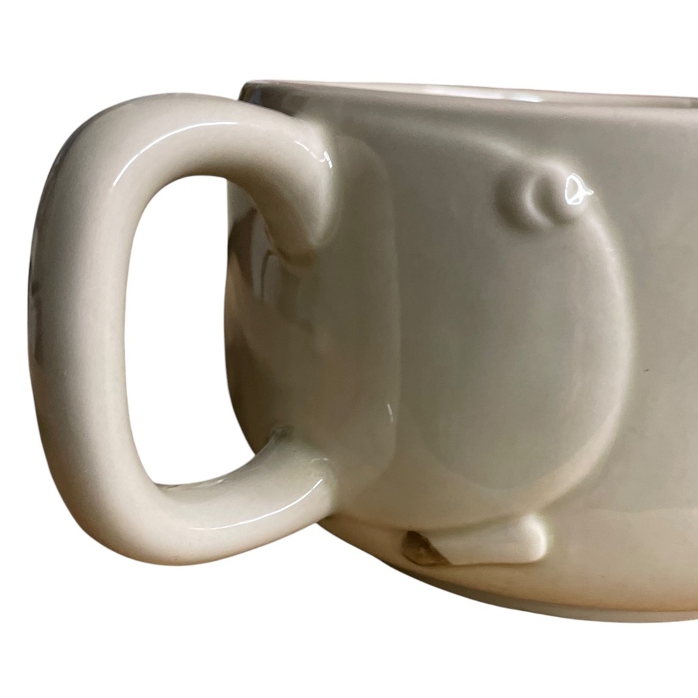 Vtg OTAGIRI 3D Piggy soup bowl mug 1980 relief pig EUC - Picture 8 of 11
